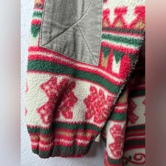 Vintage Mulberry Street Full Zip Aztec Print Fleece Jacket Women’s Large - Picture 13 of 15